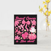 Brustkrebs ist ein boomfähiges Halloween-Vibes Pin Karte (Gelbe Blume)