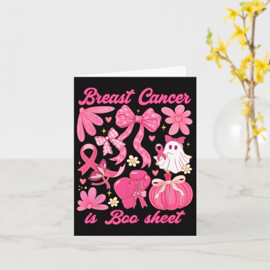 Brustkrebs ist ein boomfähiges Halloween-Vibes Pin Karte (Gelbe Blume)