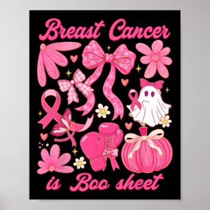 Brustkrebs ist ein boomfähiges Halloween-Vibes Pin Poster
