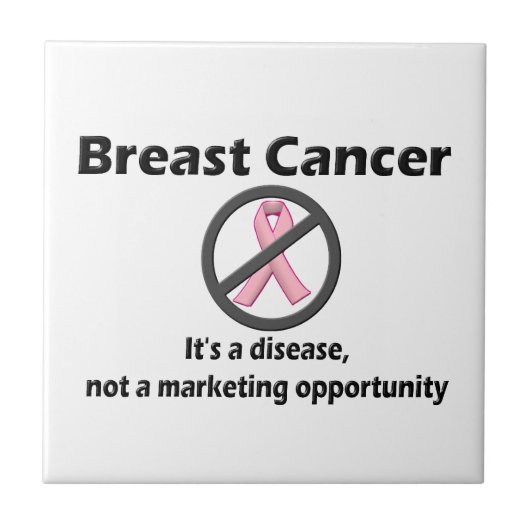 Brustkrebs ist eine Chance für ein Marketing ohne Fliese (Vorderseite)