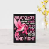 Brustkrebs ist eine Reise, die ich noch nie geplan Karte (Gelbe Blume)