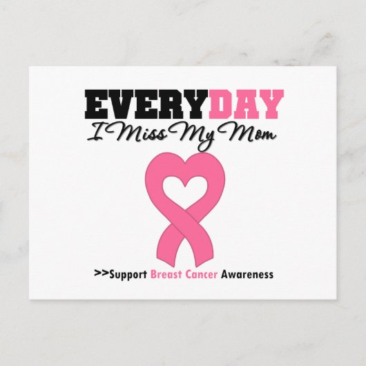 Brustkrebs - jeden Tag verzeihe ich meine Mama Postkarte (Vorderseite)