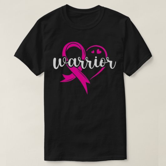 Brustkrebs-Kampf des Kriegers gegen rosa Ribbon  T-Shirt (Design vorne)