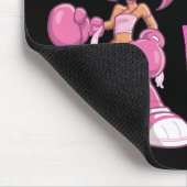 Brustkrebs-Kampf-Mädchen 1 Mousepad (Ecke)