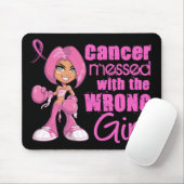 Brustkrebs-Kampf-Mädchen 1 Mousepad (Mit Mouse)