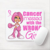 Brustkrebs-Kampf-Mädchen 1 Mousepad (Mit Mouse)