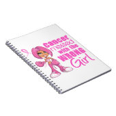 Brustkrebs-Kampf-Mädchen 1 Notizblock (Rechte Seite)