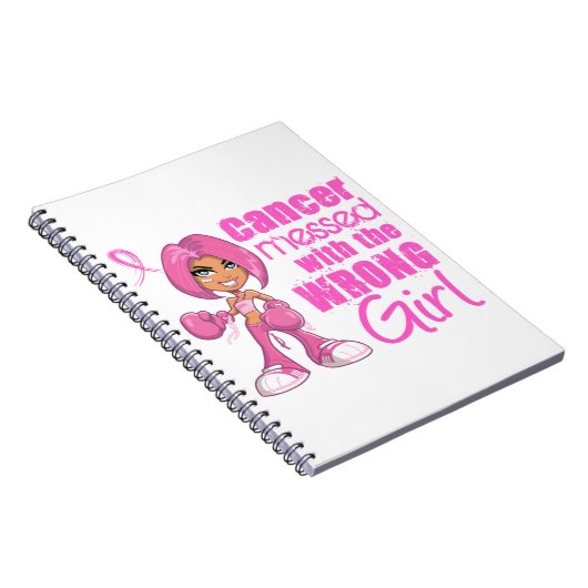 Brustkrebs-Kampf-Mädchen 1 Notizblock (Rechte Seite)