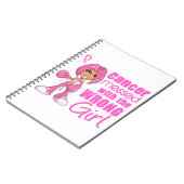 Brustkrebs-Kampf-Mädchen 1 Notizblock (Linke Seite)