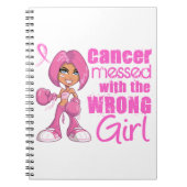 Brustkrebs-Kampf-Mädchen 1 Notizblock (Vorderseite)