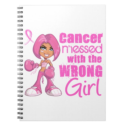 Brustkrebs-Kampf-Mädchen 1 Notizblock (Vorderseite)