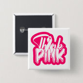 Brustkrebs kämpfen Überlebender rosa Ribbon Kriege Button (Vorne & Hinten)