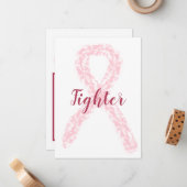 Brustkrebs-Kampfflugzeug-Karte Mitteilungskarte (Vorderseite/Rückseite Beispiel)