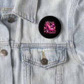 Brustkrebs kämpft wie eine Queen Black Afro Queen Button (Beispiel)