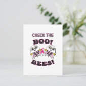 Brustkrebs-Karo Die Boo-Bienen Begleitkarte (Stehend Vorderseite)