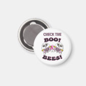 Brustkrebs-Karo Die Boo-Bienen Magnet (Vorderseite/Rückseite)