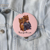Brustkrebs-Knopf Yorkshires Terrier Button (Beispiel)