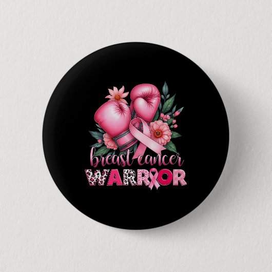 Brustkrebs Krieg rosa Brustkrebs Bewusstsein Button (Vorderseite)