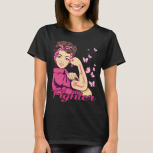 Brustkrebs Krieger Awareness Tee Unterstützung Gla