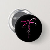 Brustkrebs Krieger Brustkrebs-Bewusstsein Button (Vorne & Hinten)