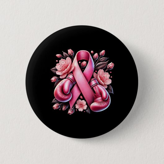 Brustkrebs Krieger Brustkrebs-Bewusstsein Button (Vorderseite)