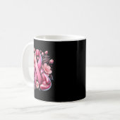 Brustkrebs Krieger Brustkrebs-Bewusstsein Kaffeetasse (Vorderseite Links)