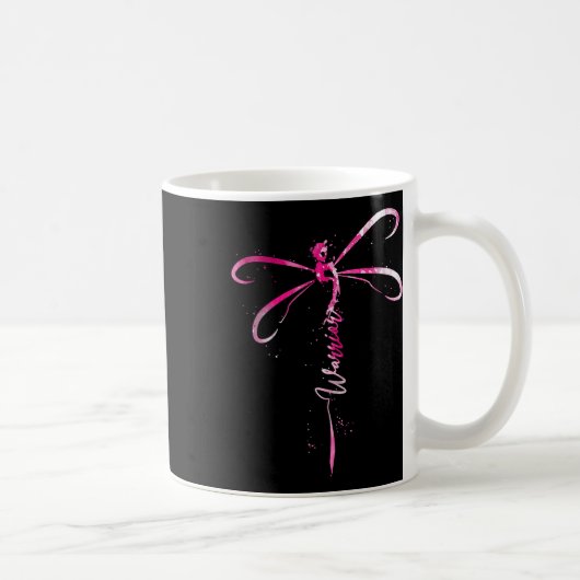 Brustkrebs-Krieger Brustkrebs-Bewusstsein Kaffeetasse (Rechts)