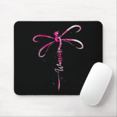 Brustkrebs-Krieger Brustkrebs-Bewusstsein Mousepad (Mit Mouse)