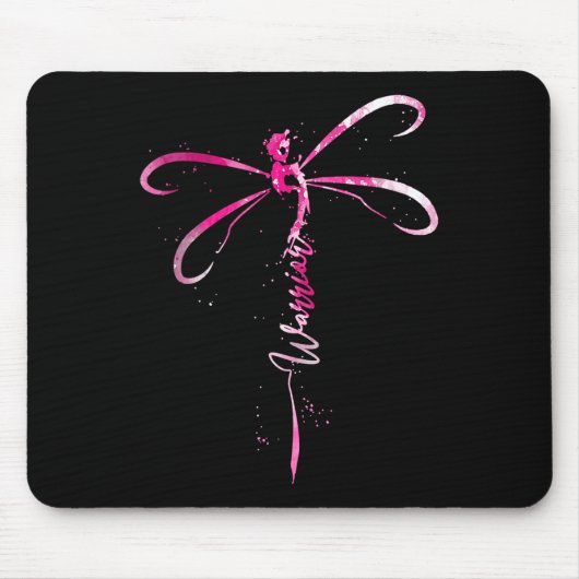 Brustkrebs-Krieger Brustkrebs-Bewusstsein Mousepad (Vorne)