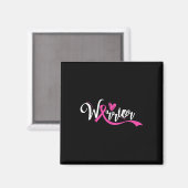 Brustkrebs Krieger Brustkrebs Bewusstsein rosa Magnet (Vorderseite/Rückseite)