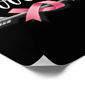 Brustkrebs-Krieger Brustkrebs-Bewusstsein T-sh Poster (Ecke)