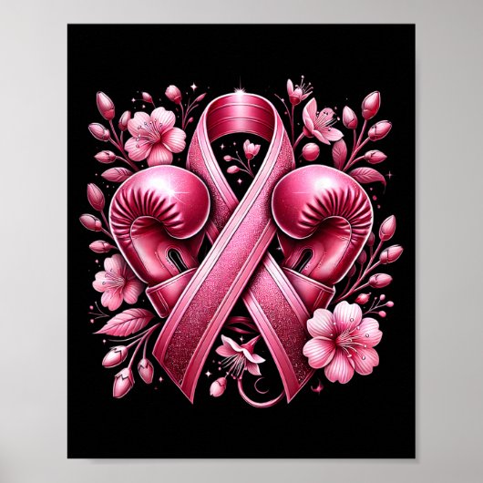 Brustkrebs Krieger Brustkrebsbewusstsein Poster (Vorne)