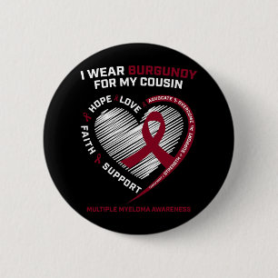 Brustkrebs-Krieger, der vom Blut erfasst wird Button