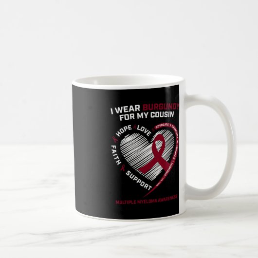 Brustkrebs-Krieger, der vom Blut erfasst wird Kaffeetasse (Rechts)
