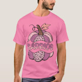 Brustkrebs-Krieger Pink Pumpkin T-Shirt (Vorderseite)