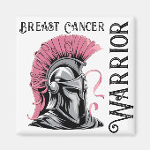 Brustkrebs-Kriegerplatz-Kühlschrank Magnet (Vorne)