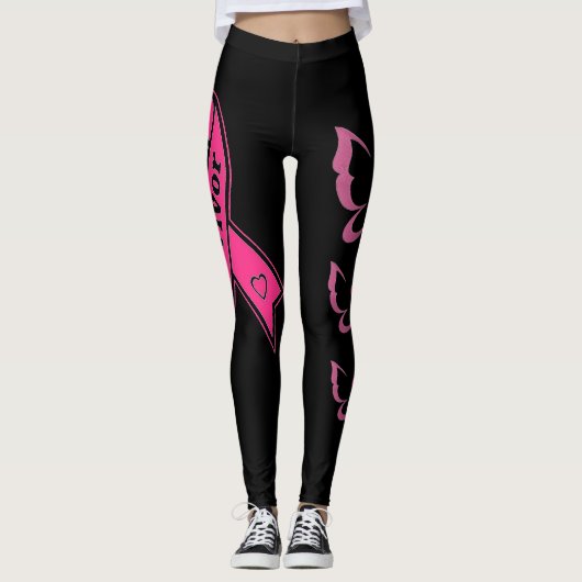 Brustkrebs Leggings (Vorderseite)