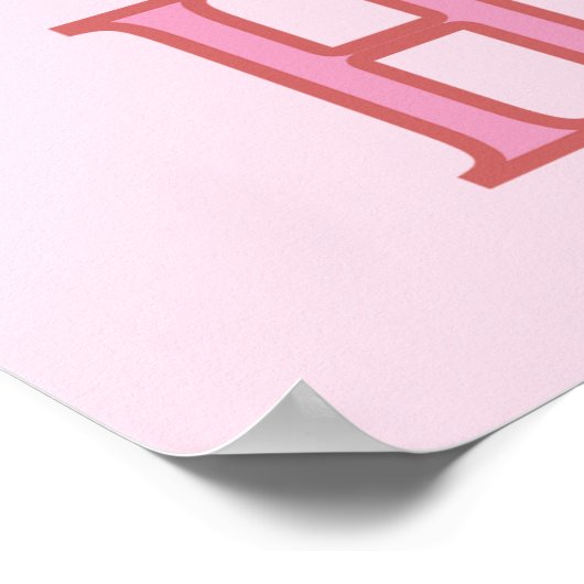 Brustkrebs Leuchtturm der Hoffnung Poster (Ecke)