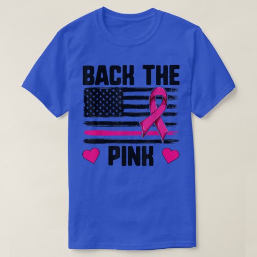 Brustkrebs Männer Frauen, zurück zum rosa Amerikan T-Shirt (Design vorne)