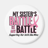 Brustkrebs Mein BATTLE zu 1 Schwester Magnet (Vorne)