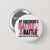 Brustkrebs mein KAMPF ZU 1 Freundin Button (Vorne & Hinten)