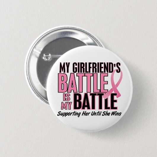 Brustkrebs mein KAMPF ZU 1 Freundin Button (Vorne & Hinten)