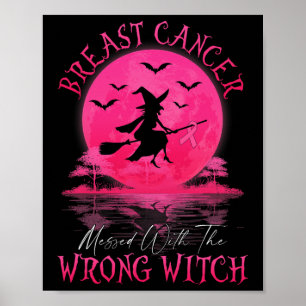 Brustkrebs mit dem falschen HexenHallowee verwirrt Poster