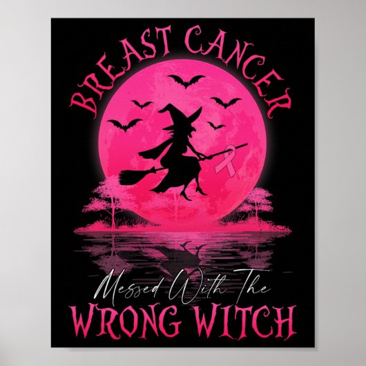 Brustkrebs mit dem falschen HexenHallowee verwirrt Poster (Vorne)