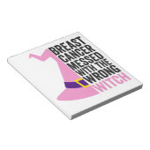 Brustkrebs mit dem falschen Hexenwitz Notizblock (angewinkelt)