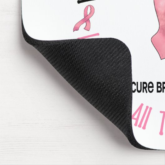 Brustkrebs MIT GOTT-KREUZ 1 Mousepad (Ecke)
