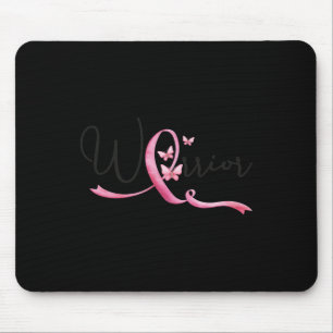 Brustkrebs Monat Schmetterlinge Rosa Schleife Frau Mousepad