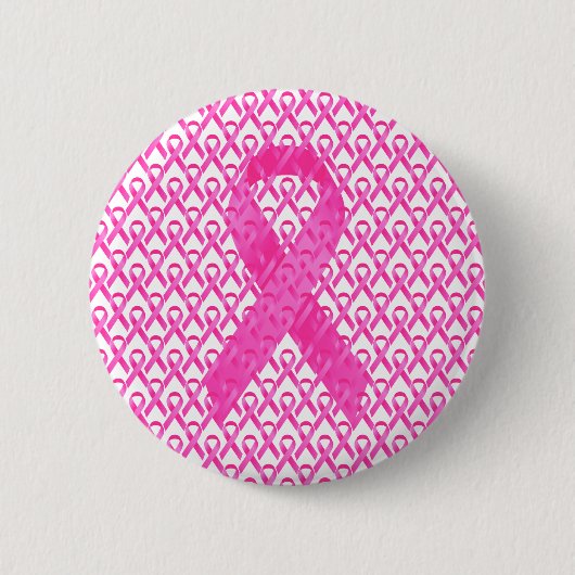 Brustkrebs-Monats-Rosa-Band Button (Vorderseite)