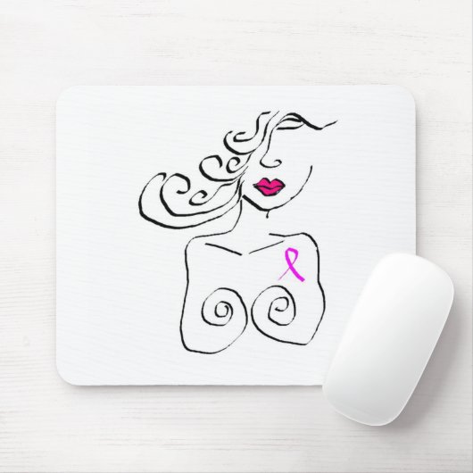 Brustkrebs Mousepad (Mit Mouse)
