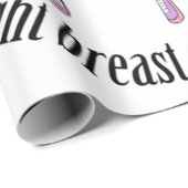 Brustkrebs - Niemand kämpft allein OM Geschenkpapier (Rolleneckpunkt)